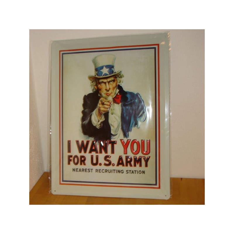 I want you - Blikskilt 30 x 40 cm