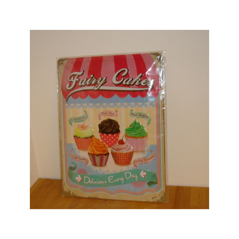 Fairy Cakes - Blikskilt 30 x 40 cm