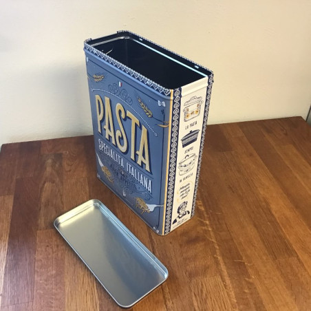 Metaldåse til opbevaring af pasta